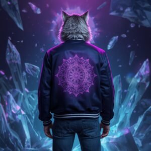 Alternative view of RAYDUS Wolf Varsity Jacket – Alpha Edition